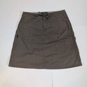 Eddie Bauer Brown Cargo Hiking Skirt, Size 8